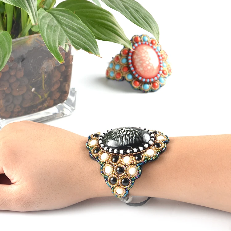 Cheapest Ceramic Beads art work  Horn Shape Beads colorful Porcelain Beads For Jewelry Making On Sale