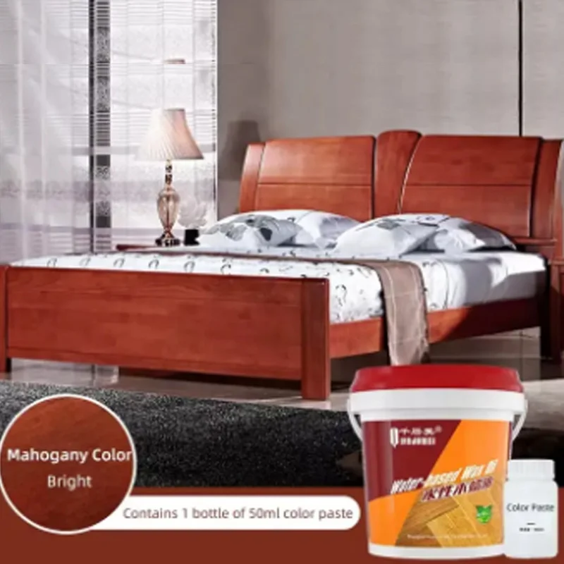 Outdoor Weather Resistant Mildew Proof Waterborne Wood Wax Oil Wood Lacquer Paint for Wood Floor