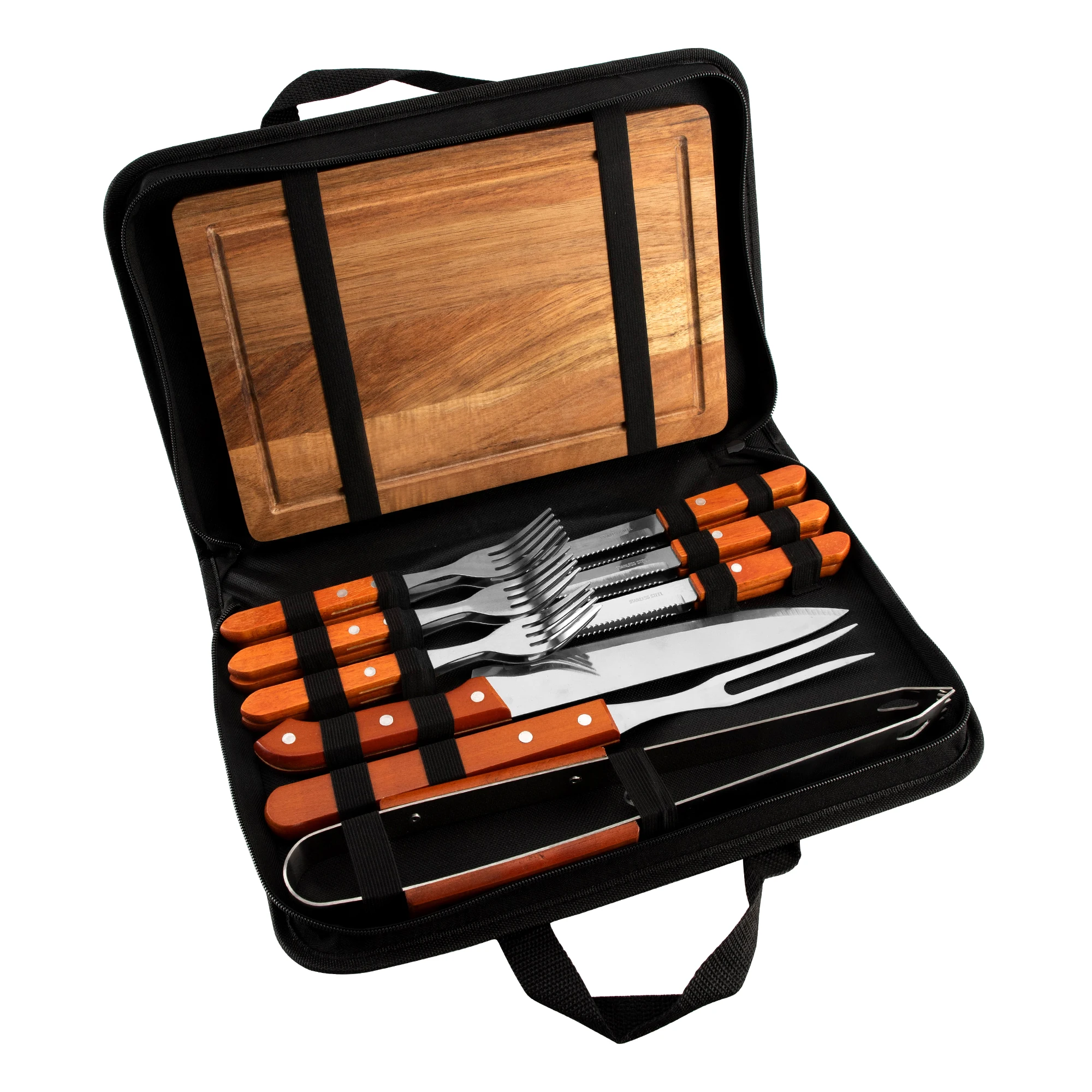 16 шт., набор инструментов для барбекю с деревянной ручкой