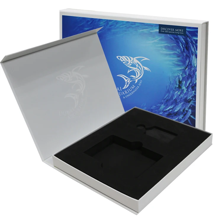 Custom Luxury Printing Colour Book Shaped Rigid Paper Box Packaging Magnetic Gift Boxes With Eva Foam Insert