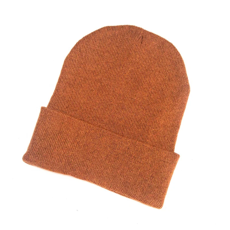 Factory Wholesale BIG DISCOUNT STOCK Women Mens Winter Warm Knitting Beanie Hats Plain Skull Beanie Cheap Cuff Knit Beanie Cap