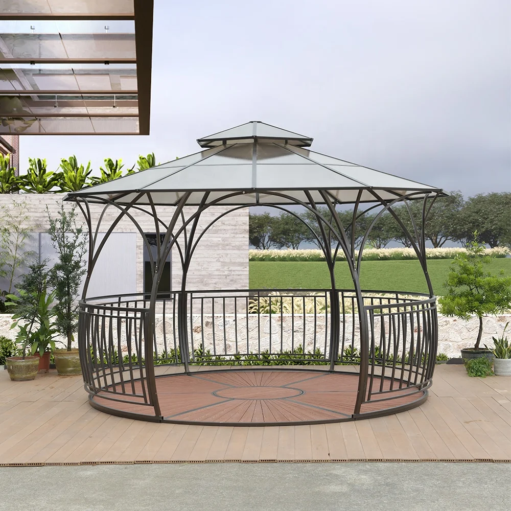 Luxury Garden Gazebo Polycarbonate  Roof designs Outdoor Gazebo Garden Tent