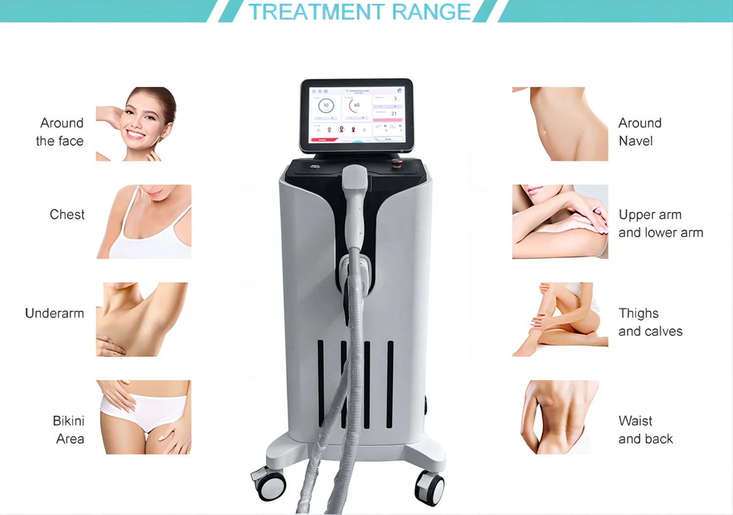 Hot sale 808 portable nm 808 1064 diode laser hair removal machine price