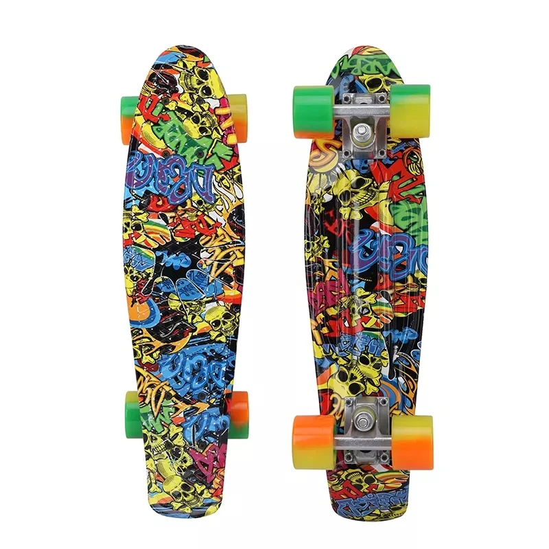 Hot sale 22 inch plastic skate board penny skateboard with color wheel