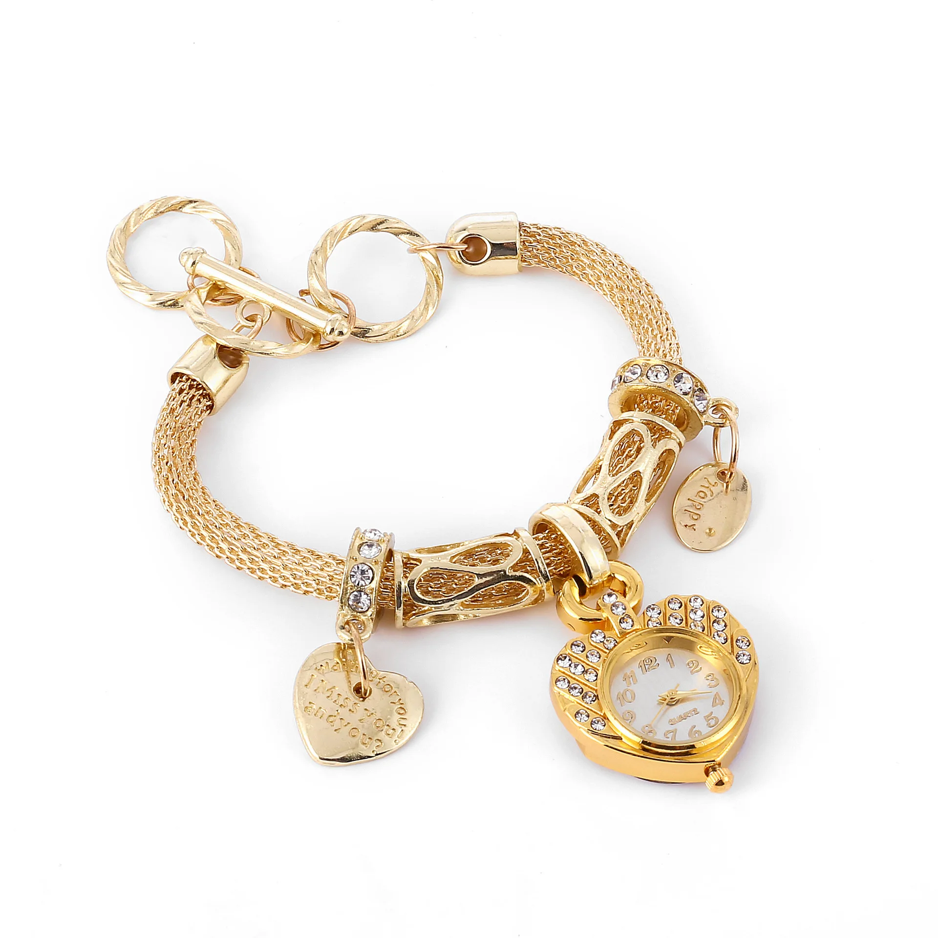 New Arrival! Watch women gold & Watches ladies fashion diamond women bracelet watch