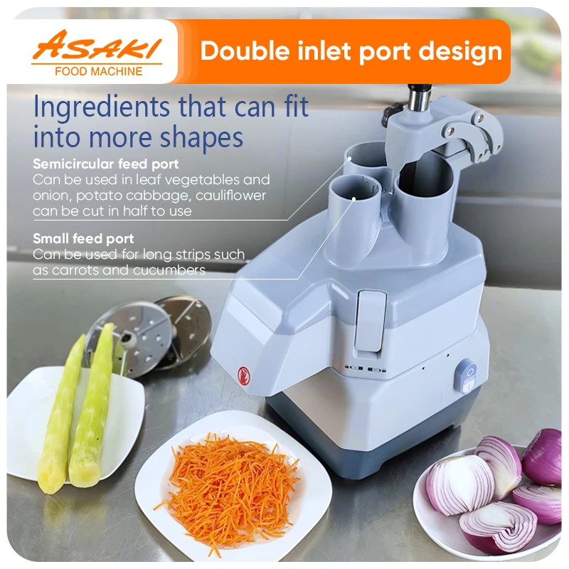 ASAKI Factory Commercial food processor Commercial Vegetable Cutter Slicer Electric Vegetable Cutter