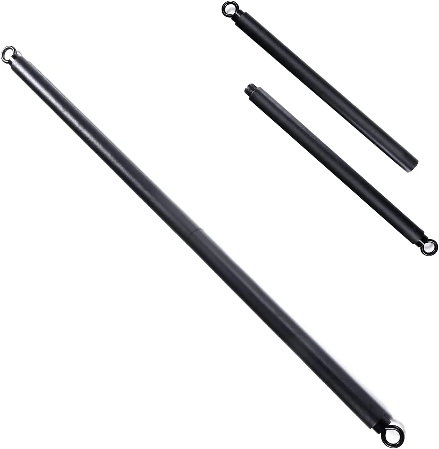 Detachable Fitness Portable Resistance Bands Bar with Carbines Exercise Bar Resistance Bands Training Workout Bar