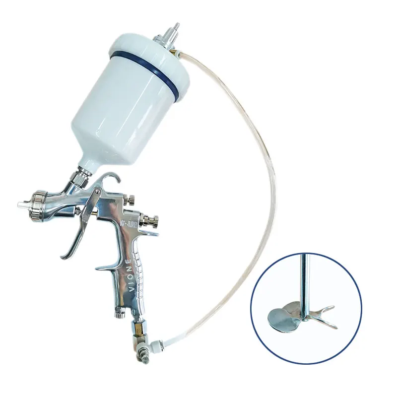 Vione W-400 Air Spray Gun Pneumatic Tools Stirring Spray Gun for Coating Spraying with High Viscosity and Easy Sedimentation