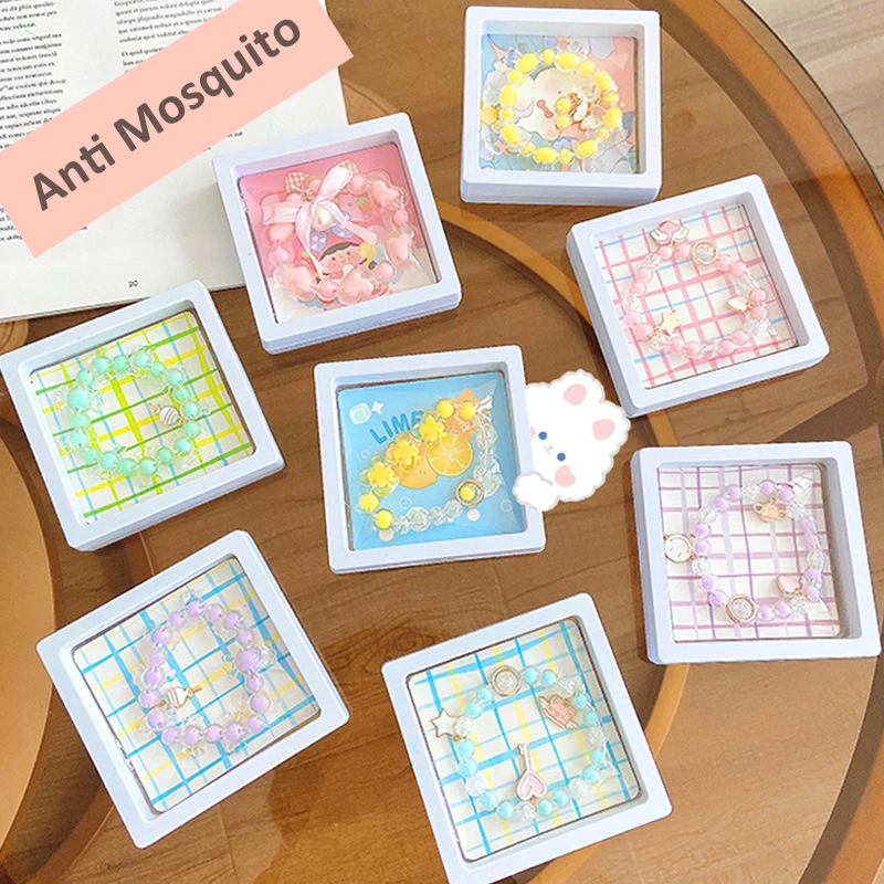 Cute Korea Style Friendship Girls Beaded anti Mosquito Repellent Bracelets Accessories for kids Adults