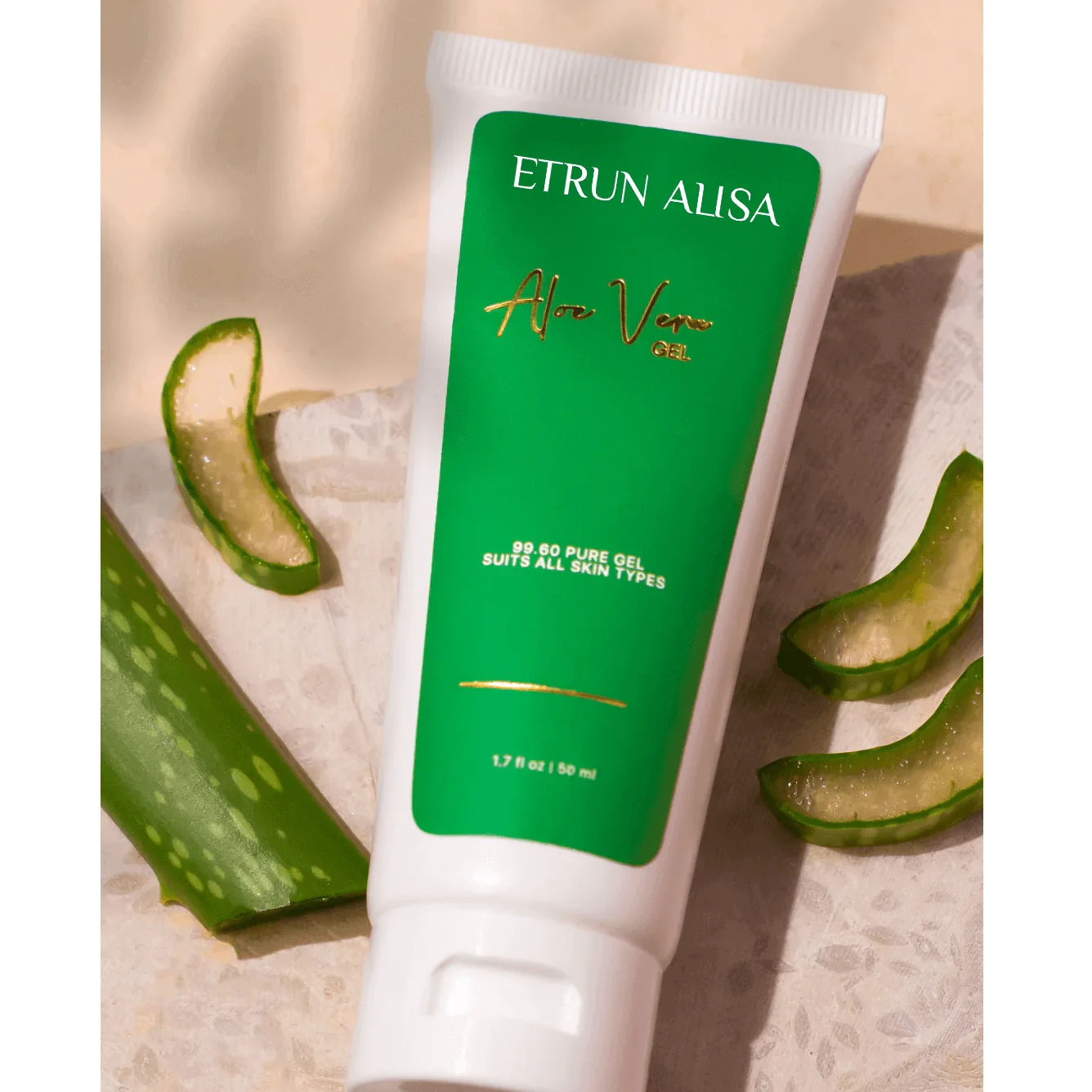 ETRUN ALISA Private label Organic Natural Pure Aloe Vera Gel Skin moisturizing soothing for dry skin & Sunburn repair wholesale