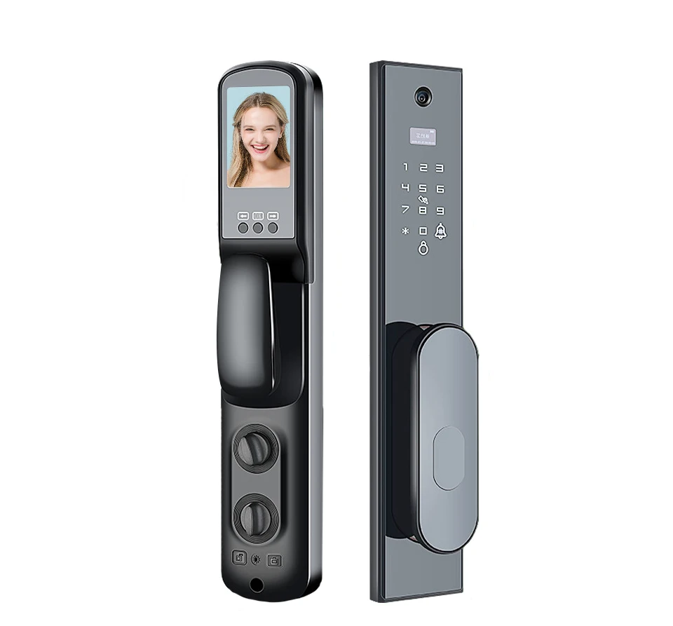 CAMAKT The newest Design Electronic Smart Lock with Camera, Video Doorbell Digital APPTUYA Door Lock with WiFi