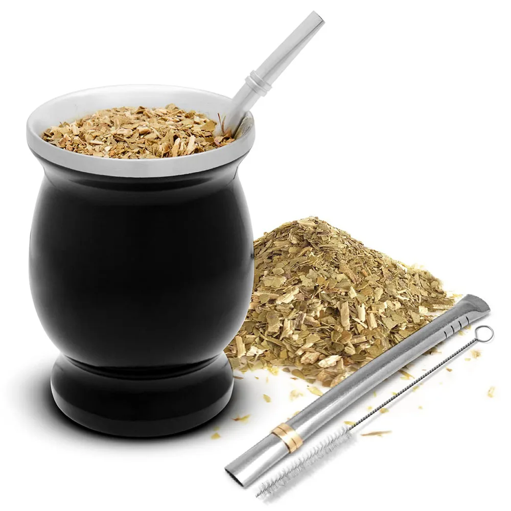 Сублимационная Двойная Стенка Аргентина из нержавеющей стали yerba mate чашка с трубочкой Bombilla
