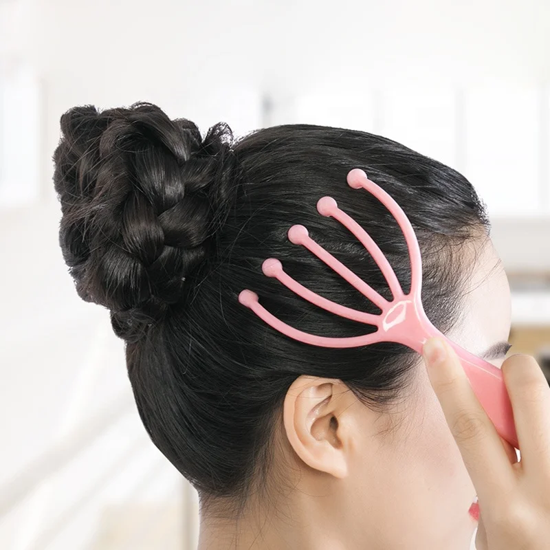 Head Massager Scalp Comb Roller Five Finger Claws Steel Ball Handheld Care Stress Relief Massager Tool