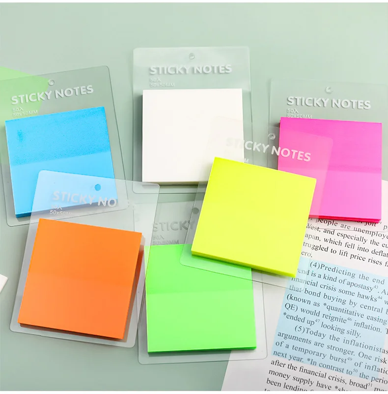 waterproof cheap coloring custom sticky notes