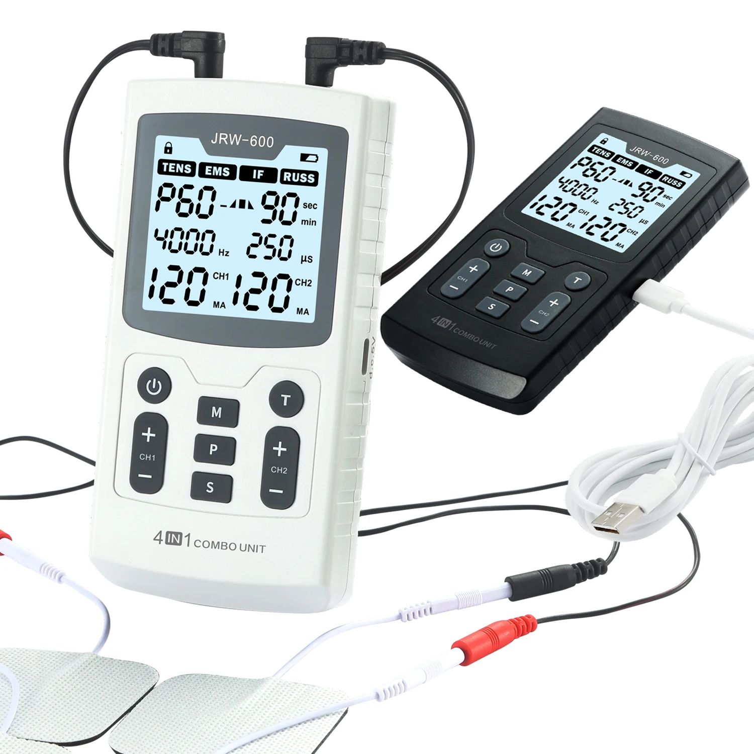 Health Care Medical Supplies TENS+ EMS+RUSS+IF Physical Therapy Pain Relief tens muscle stimulator
