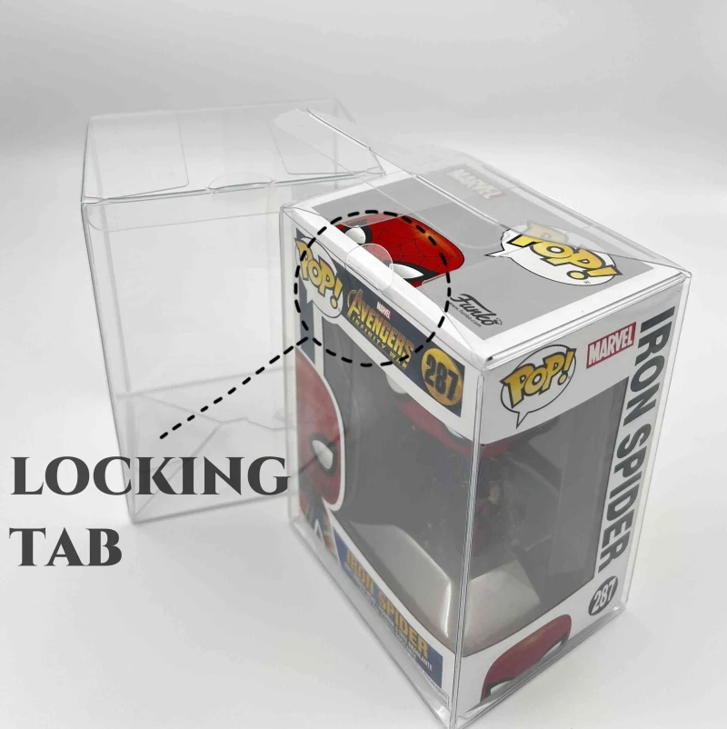 clear plastic box Acid Free clear PET protector customized Amiibo Collector Case Auto-Lock PET Funko Pop Protector Wholesale