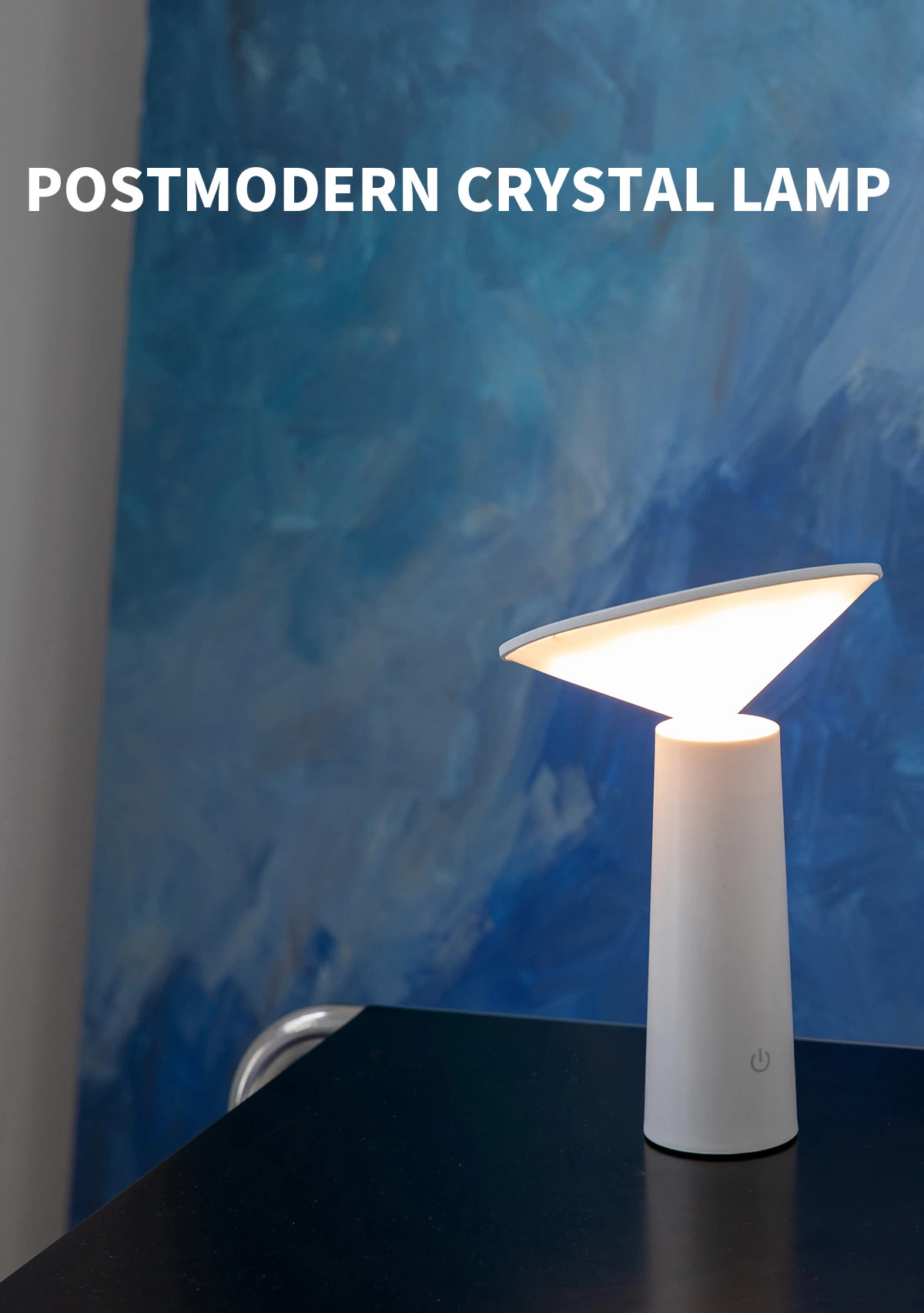 Coffee Table Hotel Bedside Home Decor Lighting Desk Lamp Luxury Post Modern Rechargeable Battery Wireless Charging Led Desk Lamp