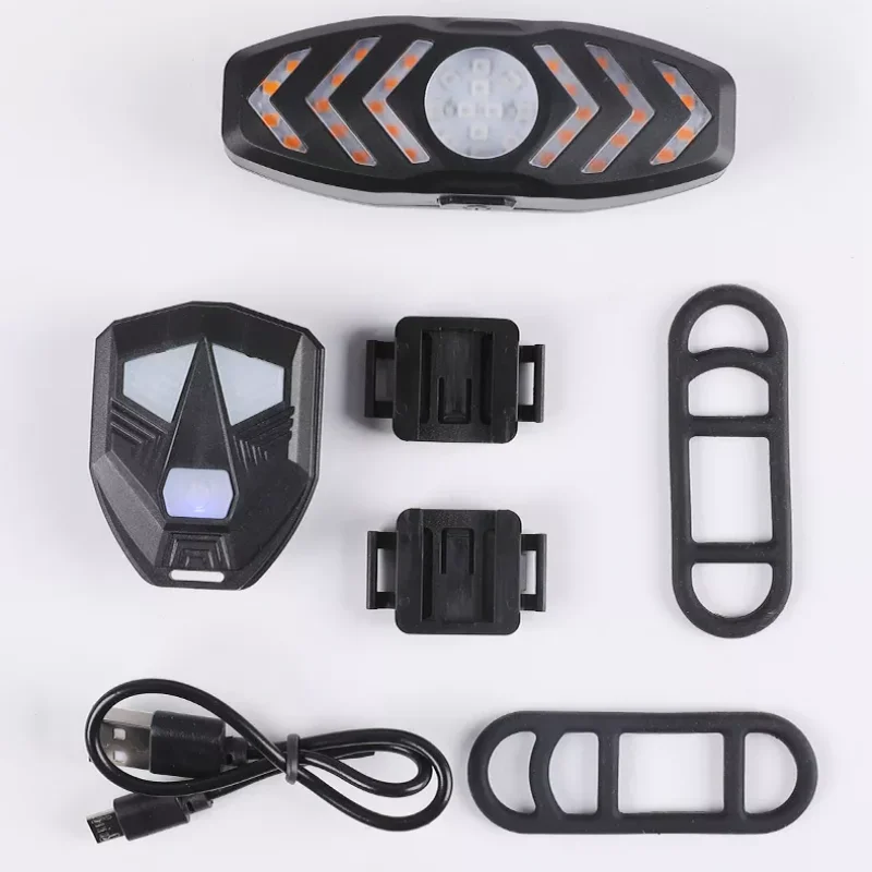 Смарт-велосипедный задний фонарь USB перезаряжаемый велосипедный поворотник с дистанционным управлением задний фонарь для велосипеда сигнализация для велосипеда