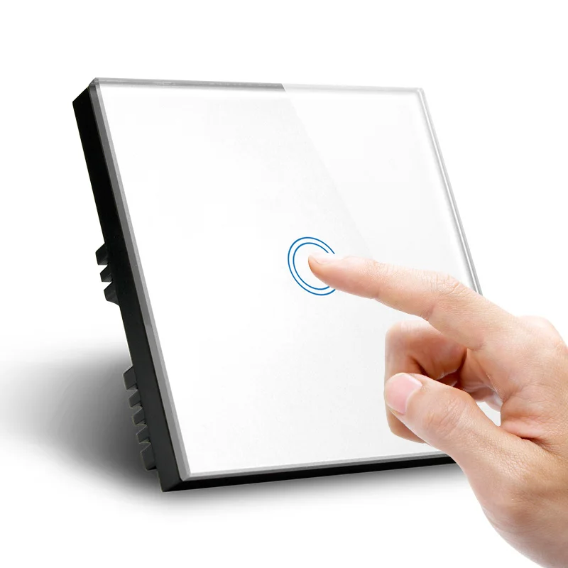 SAA Certificate Smart Touch Switch tuya phone wifi controlled light switch 220V 1 Gang Home Automation Alexa Smart Wifi Switch