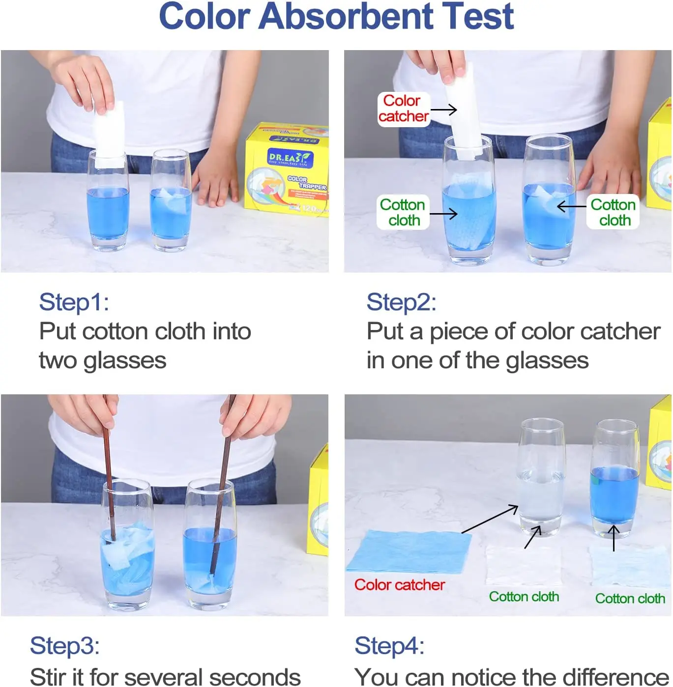 Natural Degradable Hot Selling Laundry Dye Nonwoven Fabric Fast Colour Catcher In Mixed Washes