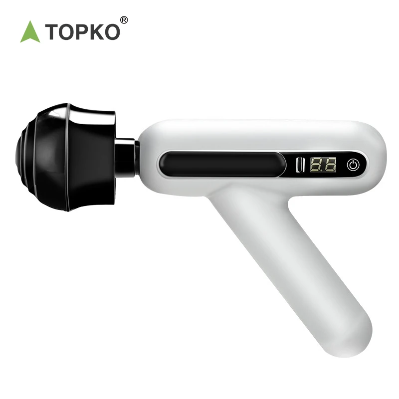 TOPKO 2022 новый дизайн Портативный Горячий компрессионный массажный пистолет Fascia для глубоких тканей тела Карманный мини-массажный с вентилятором Beauty