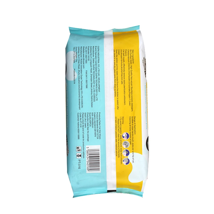 Natte Doekjes Sterilize Islak Mendil Cat Puppy Paw Wipes