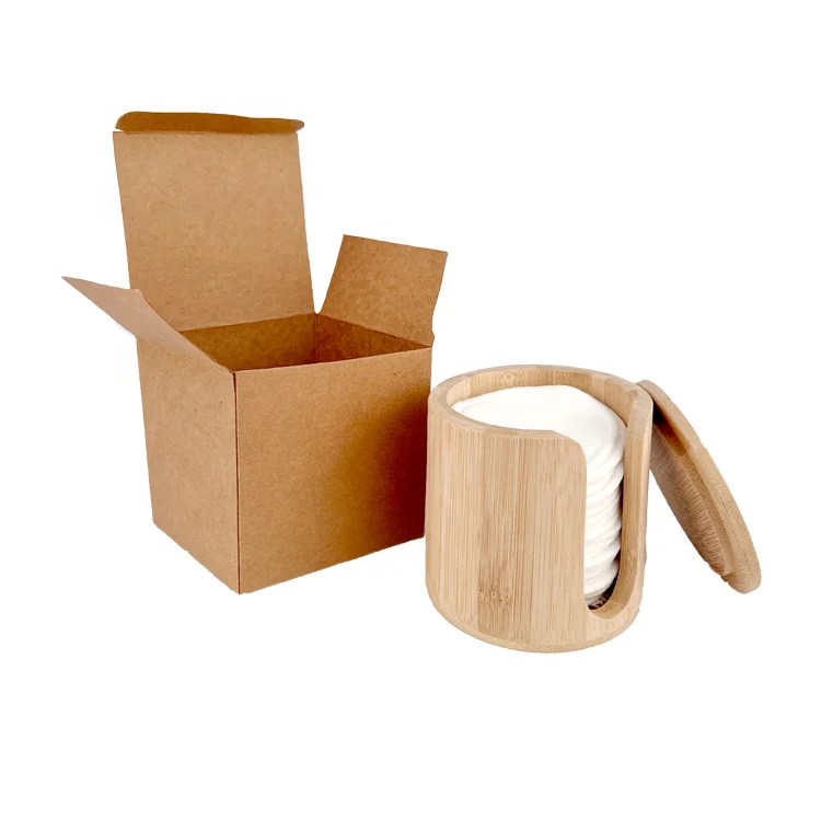 Цветные бамбуковые круглые подушечки для снятия макияжа с мешками из переработанного хлопка