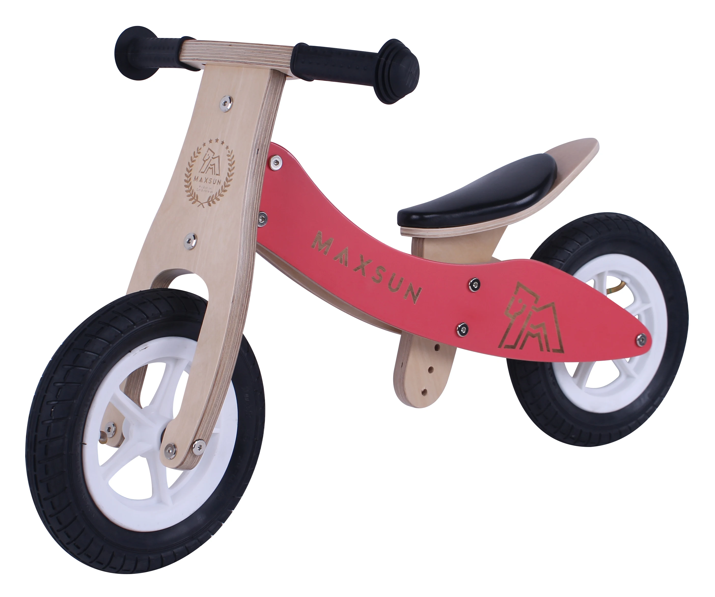wooden balance bike 9 inch 2-in-1 balance bike  muti-function wooden tricycle