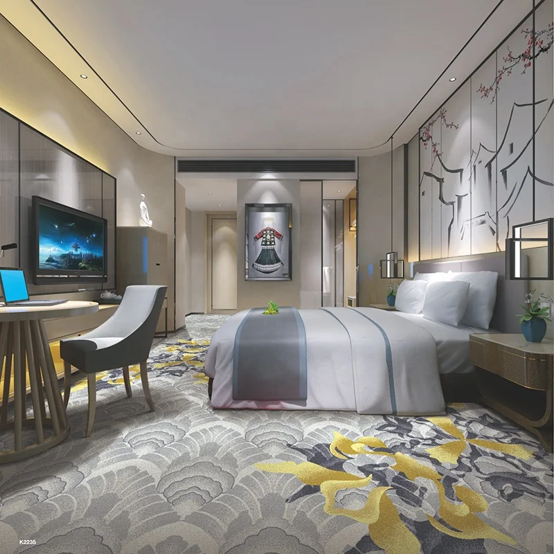 Haima carpet 3d print design hotel decoration HD nylon printed carpet