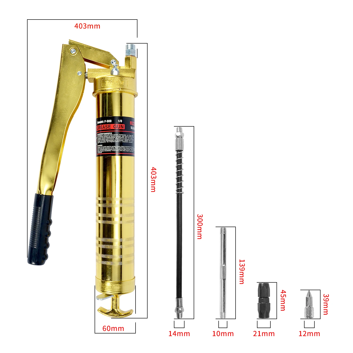 900cc pressure manual hand air grease gun tool heavy duty gold electric cordless grease gun prices