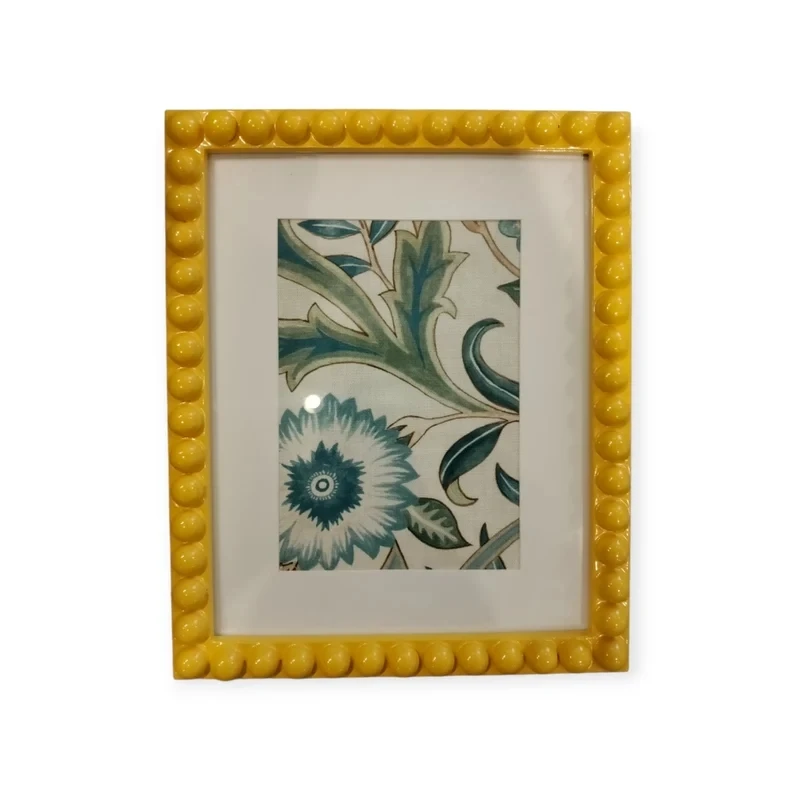 Beaded Wood Picture Frame Handmade Wooden Bobbin Frame Gift Photo Frame