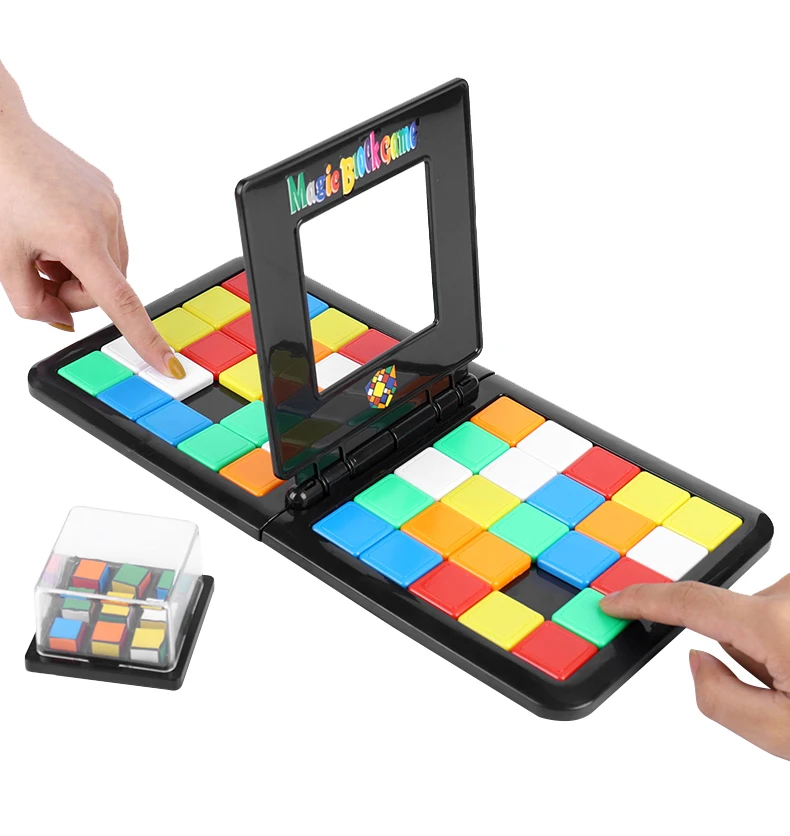 NK Toys Hot Sales 2 Players Battle Magic Block Educational Toys Indoor Race Puzzle Games For Kids Toys