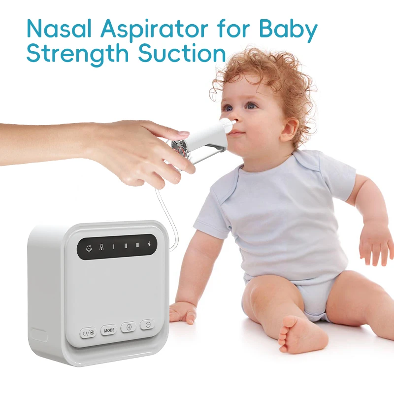 YYM 360 Degree Anti-reflux Design Newest Suction Comfortable Waterproof Vacuum  Nose Cleaner Low noise Baby Nasal Aspirator