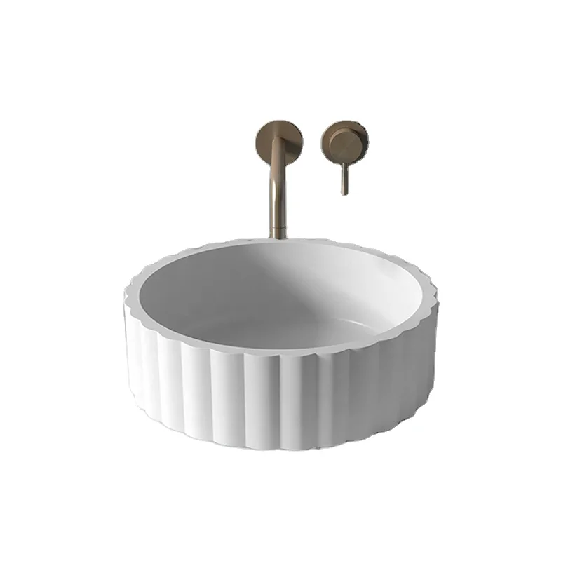 Popular Design Manual Cement Basin Countertop Sinks Pink Basin Bathroom Sink For Bathroom