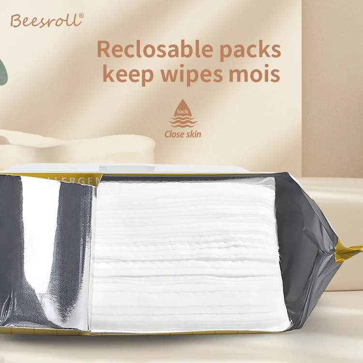 Disposable Baby Wipes Organic Babywipes Sensitive Ph Balance Wipes Baby Wet Wipes Natural Cotton