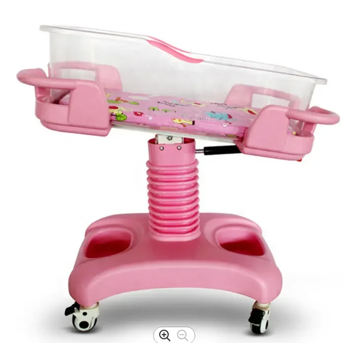 High quality cheap portable ABS flexible adjustable hospital baby bed for new born