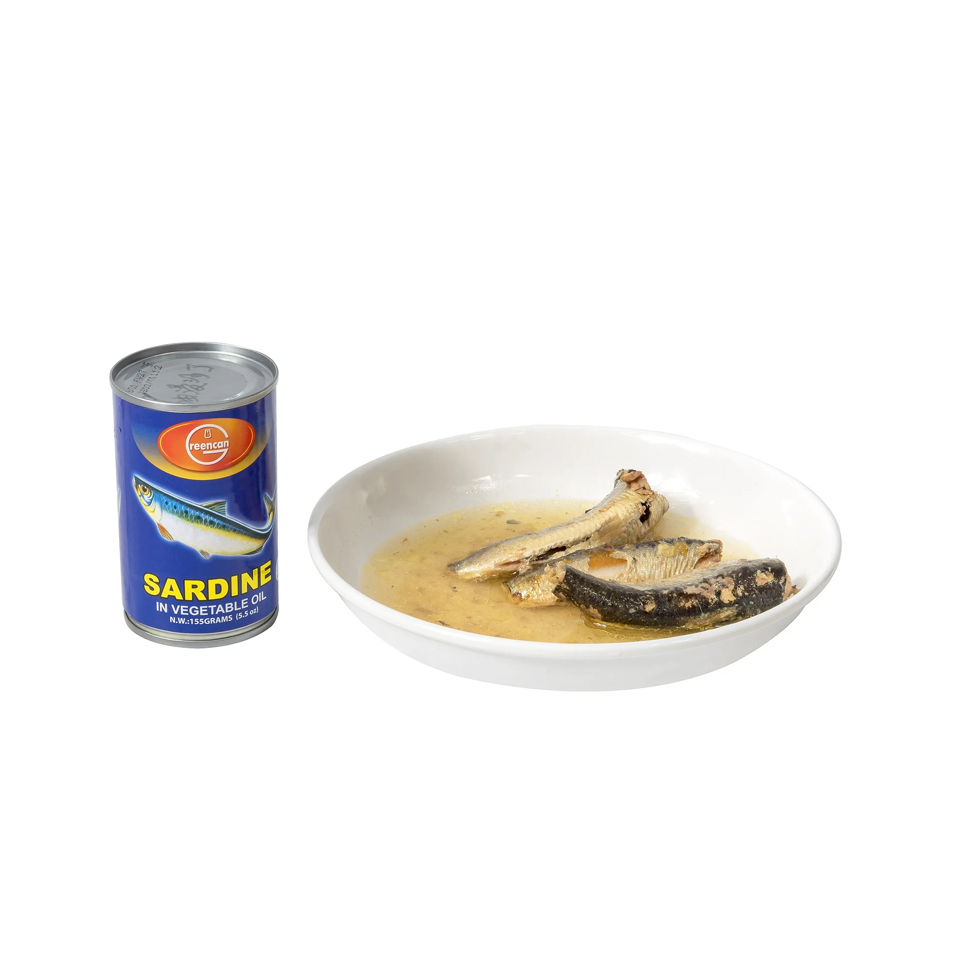 2022 Hot Selling 125g Canned Sardine in Vegetable Oil