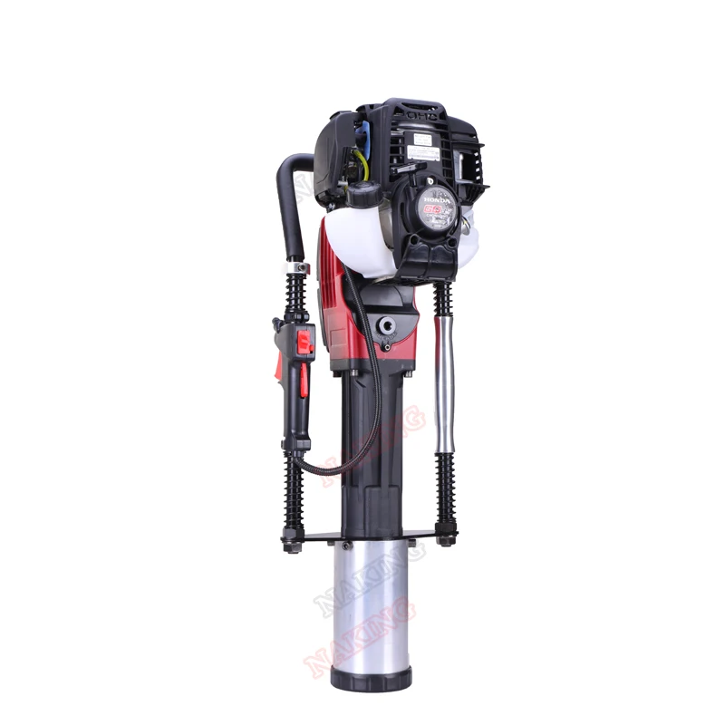 Manual  Installation Mini Screw Portable Petrol Gasoline Driver Post For Solar Project