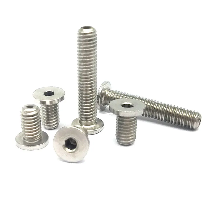 Hot Sales Extra Low Head Hollow Screws Carbon Steel Metal Fasteners
