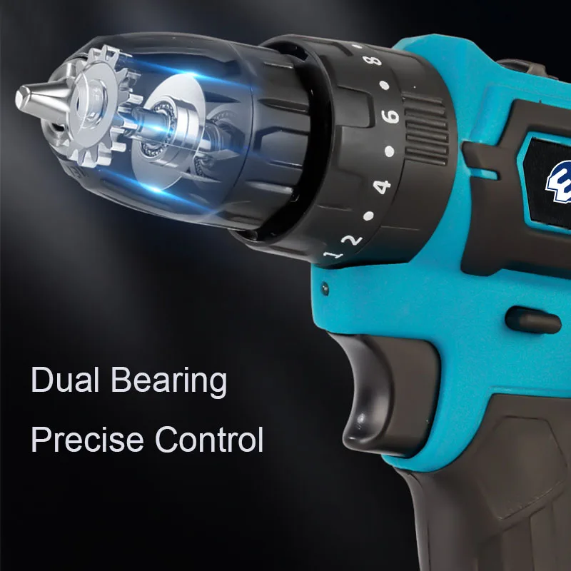 Power Hammer Drills 28V Battery Drill Hammer Machine Screwdriver 2 Speed Cordless Hammer Drill Driver 40n.m