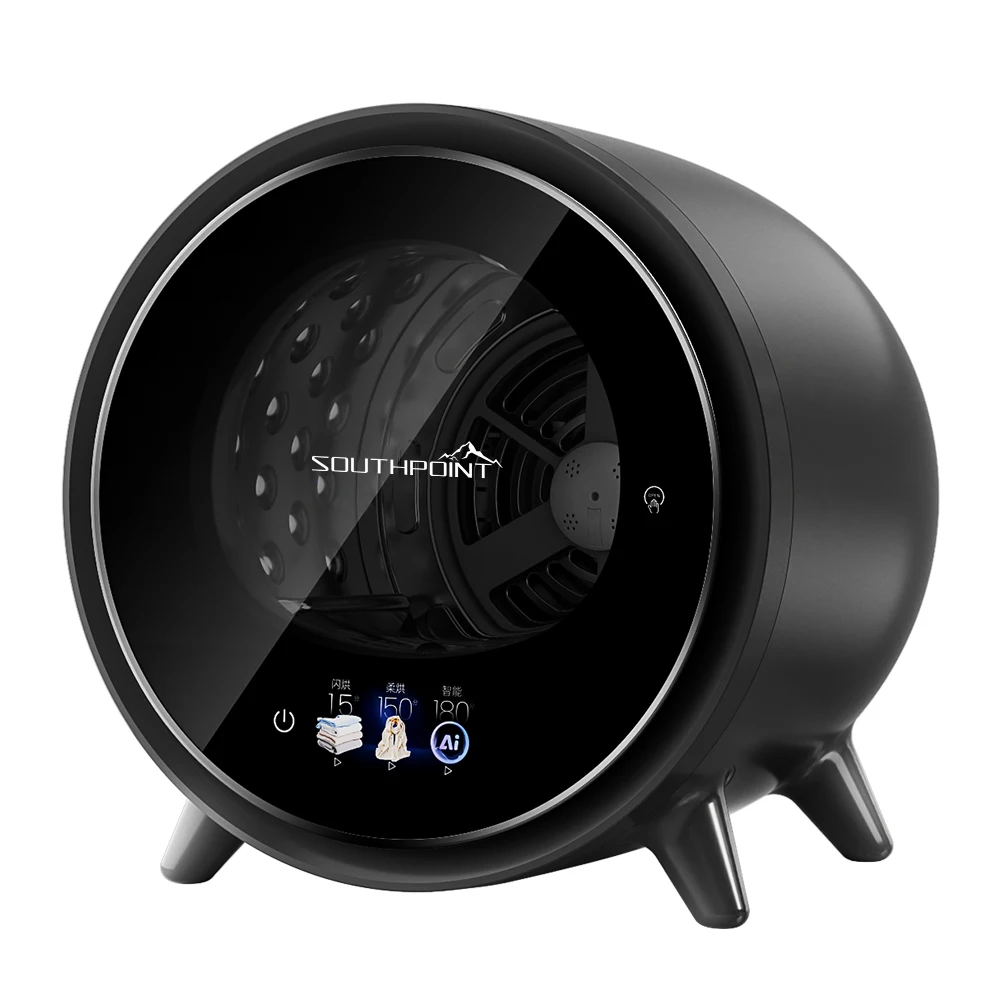 2KG Portable Mini Tumble Dryer Silent Sterilization Clothes Underwear Dryer for Household Dormitory Automatic Type Hotel Use