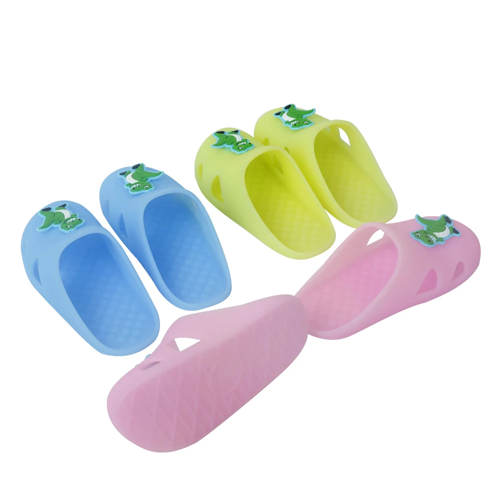 Экологичные детские Нескользящие Тапочки для ванной домашние силиконовые шлепанцы резиновые портативные