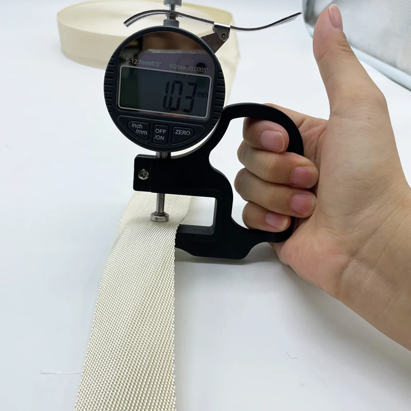 Wear Resistant and Flame Retardant Polyphenylene Sulfide Fiber PPS Webbing Straps for Bags Garment Cargo Safety Seat Belt