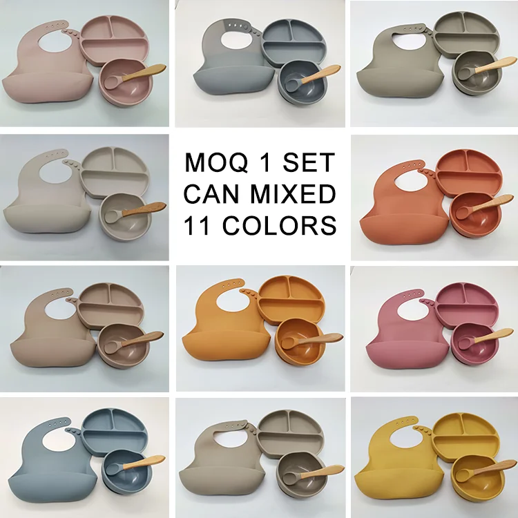 CFT Suction Silicone Baby Feeding Bowl and Spoon