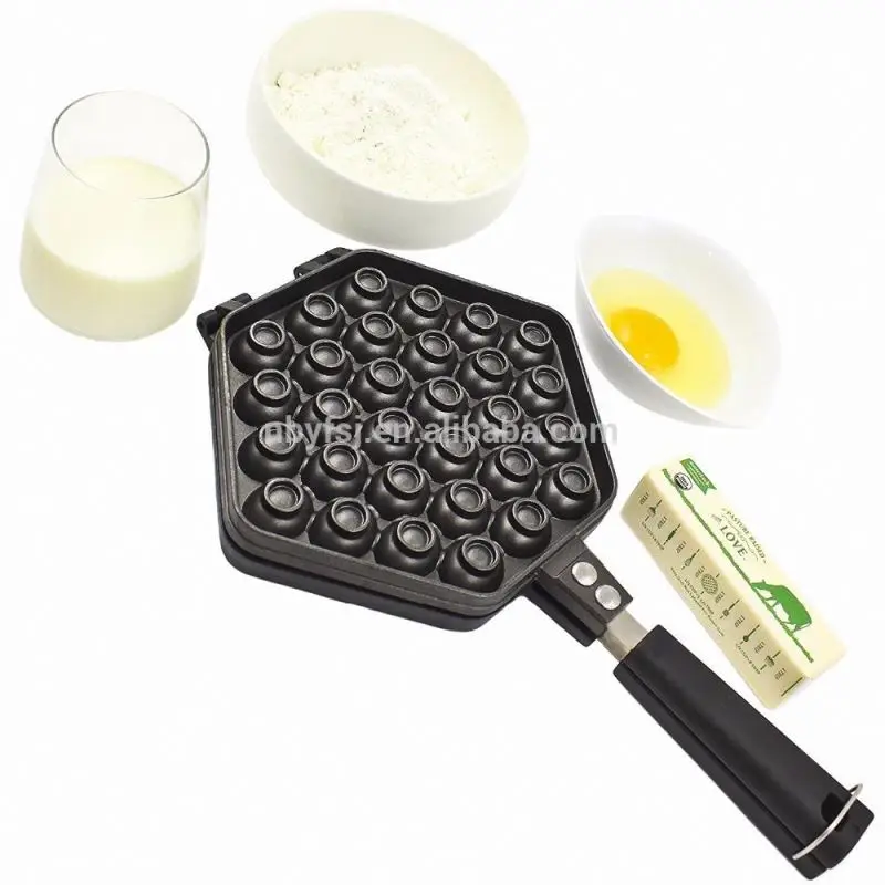 Hot Sell Egg Waffle Pan Bakeware Items Baking pan Maker Double Sided Iron Pressure Pan