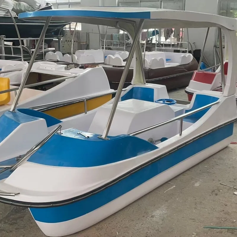 New Style Amusement four person water boat duck Pedal Boat water bike pedal boat for sale