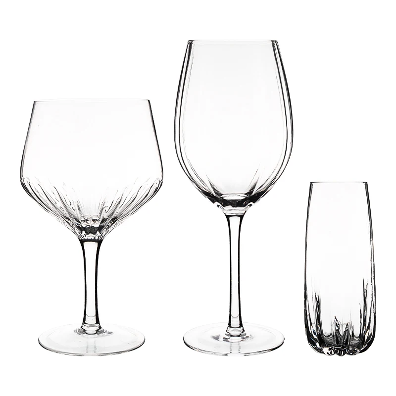 Glassware Manufacturers Vintage Crystal Wine Glasses Stem Water Drinking Goblet Red Wine Glasses