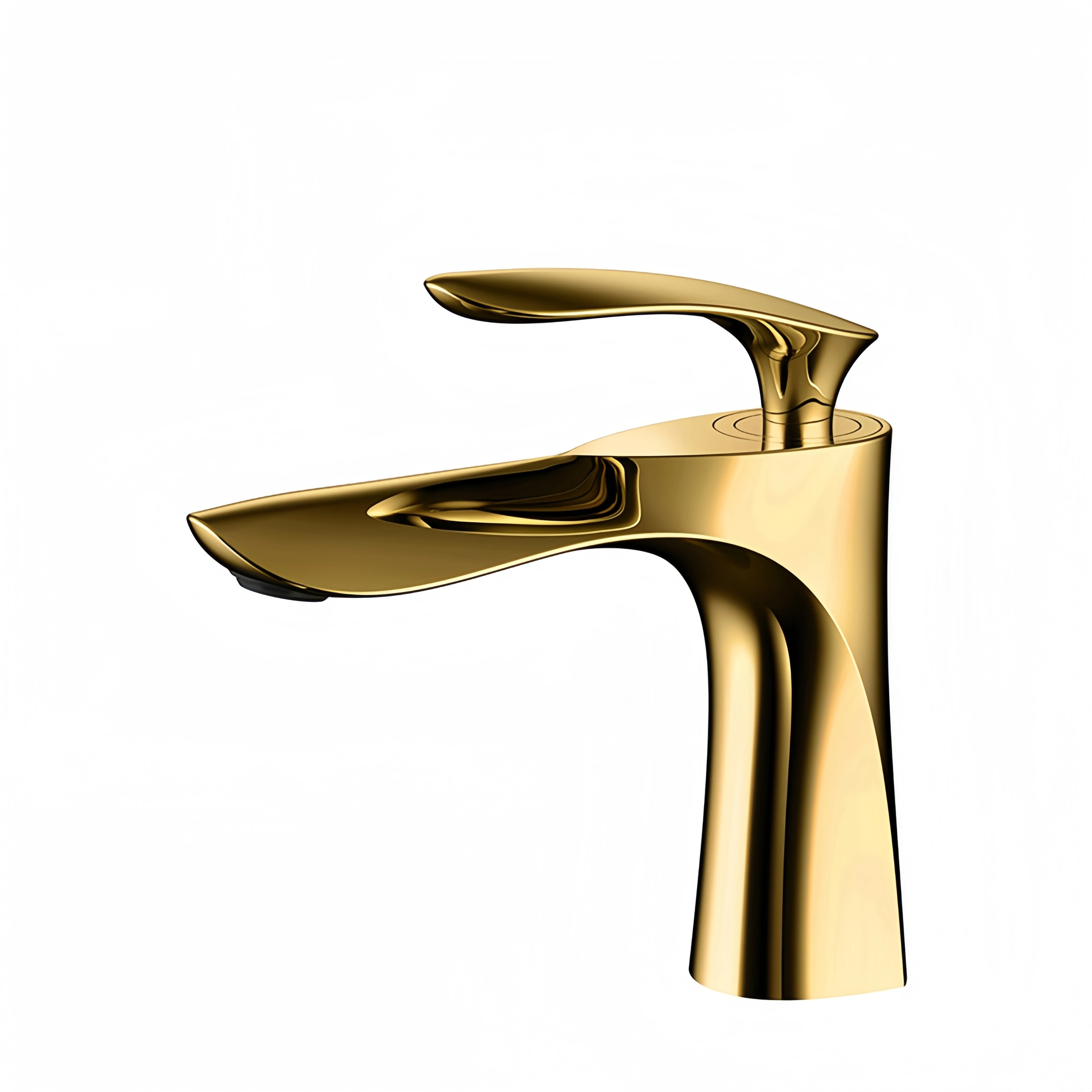 Luxury Single Handle Zinc Tap Water Saving Plumbing Fixture Chrome Basin Faucet Mixer Brass Taps Bathroom Faucet