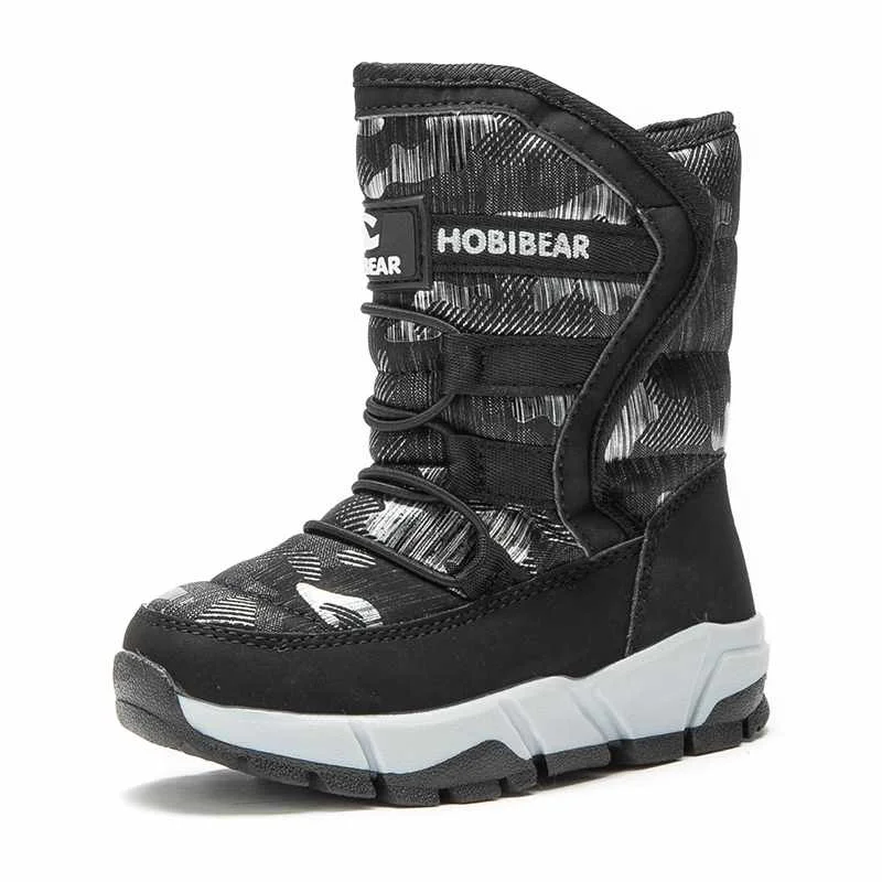 
HOBIBEAR New Children Waterproof Snow Boot Shoes Kids Children Shoes Winter Warm Ankle Winter Boots 