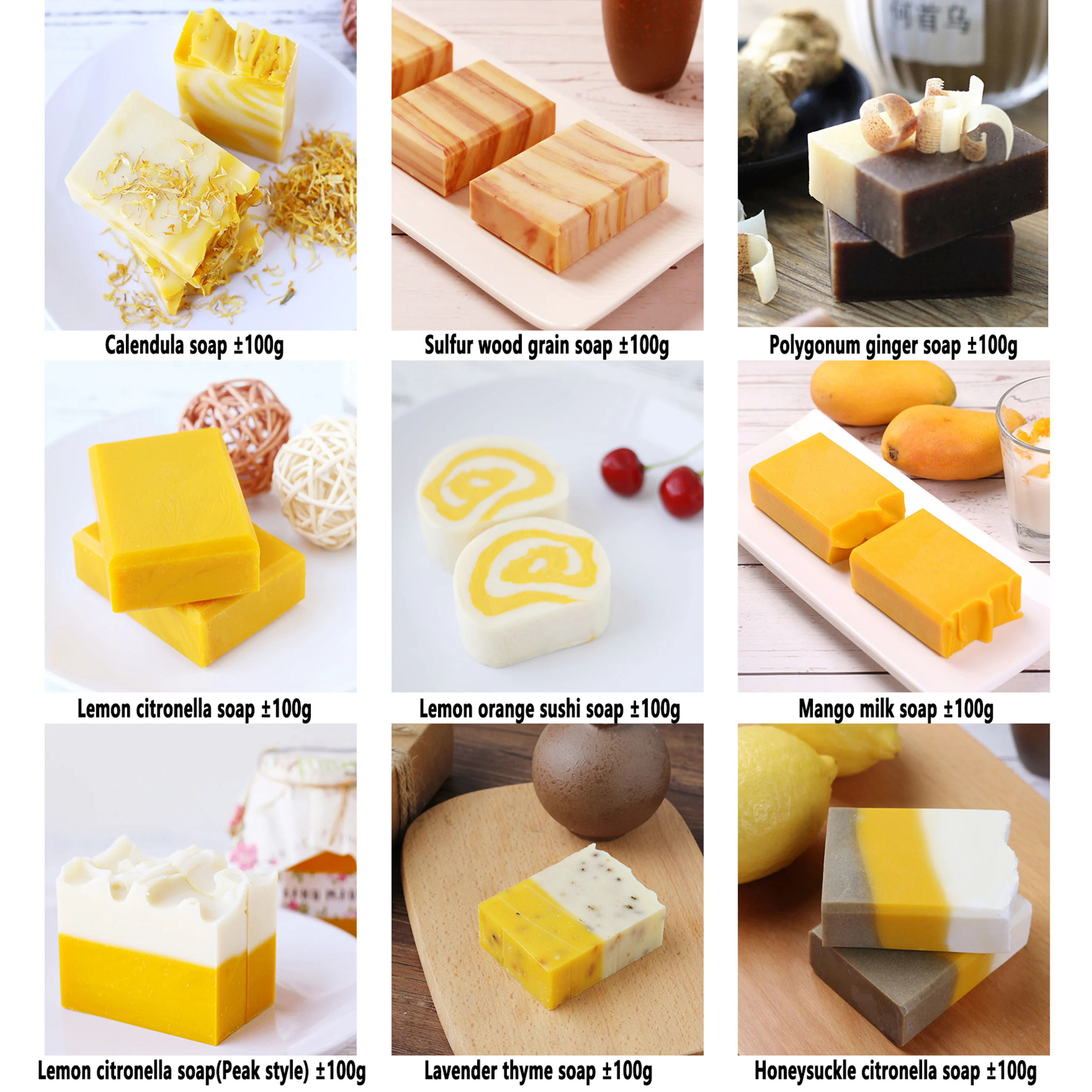 Handmade Cold Pressed Soap Deep Cleansing Moisturizing Face Washing Handmade Ginseng Agate Soap